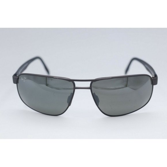 Maui Jim Whitehaven MJ 776-02S Gunmetal Sunglasses Polarized Gray Lens 63mm (C) - Picture 2 of 8